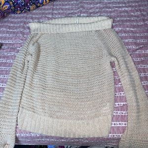 Off the shoulder sweater